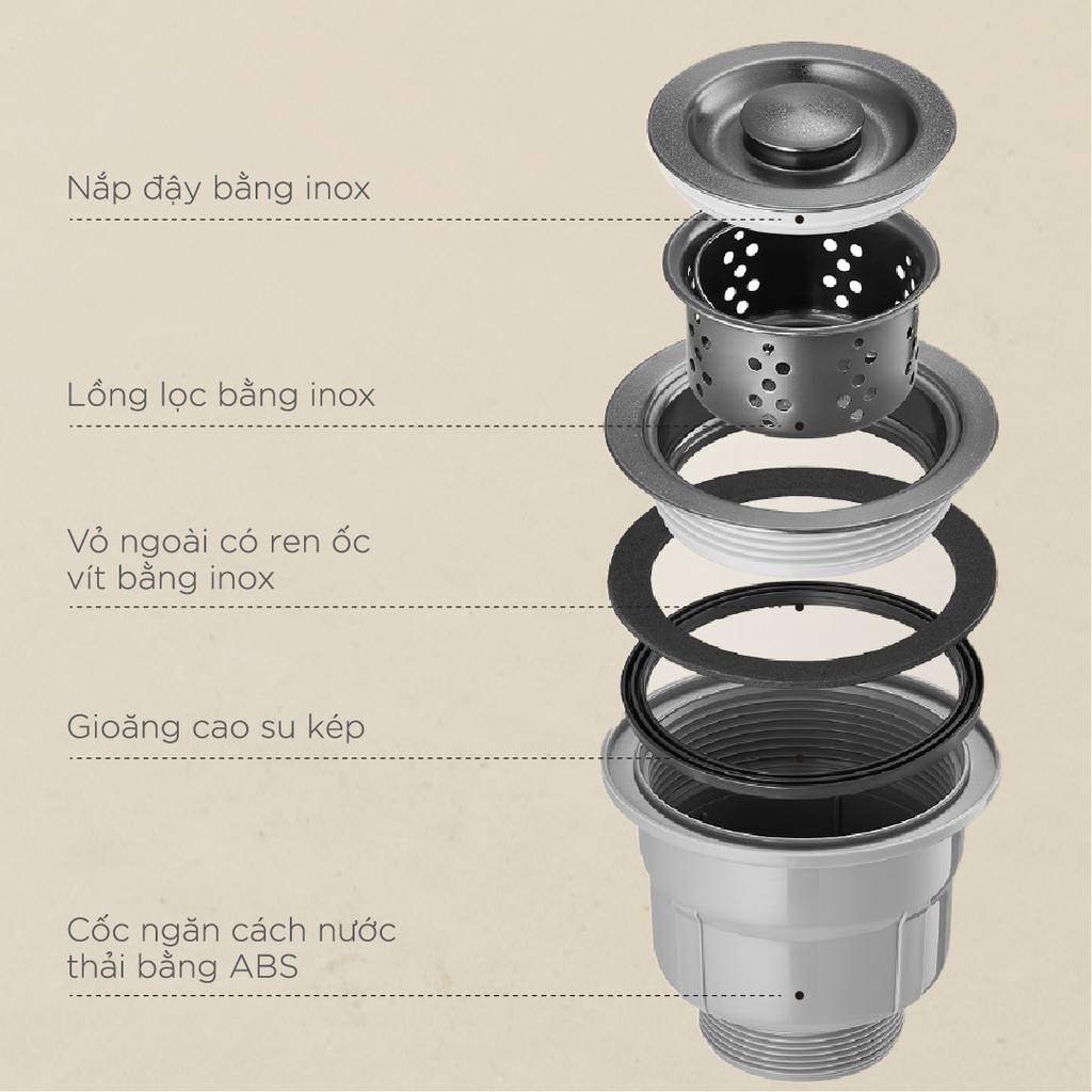 Chậu rửa chén Arrow AG5513