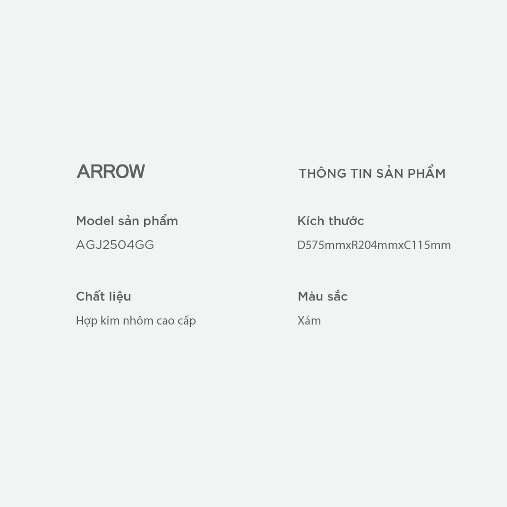 Giá treo khăn Arrow AGJ2504GG