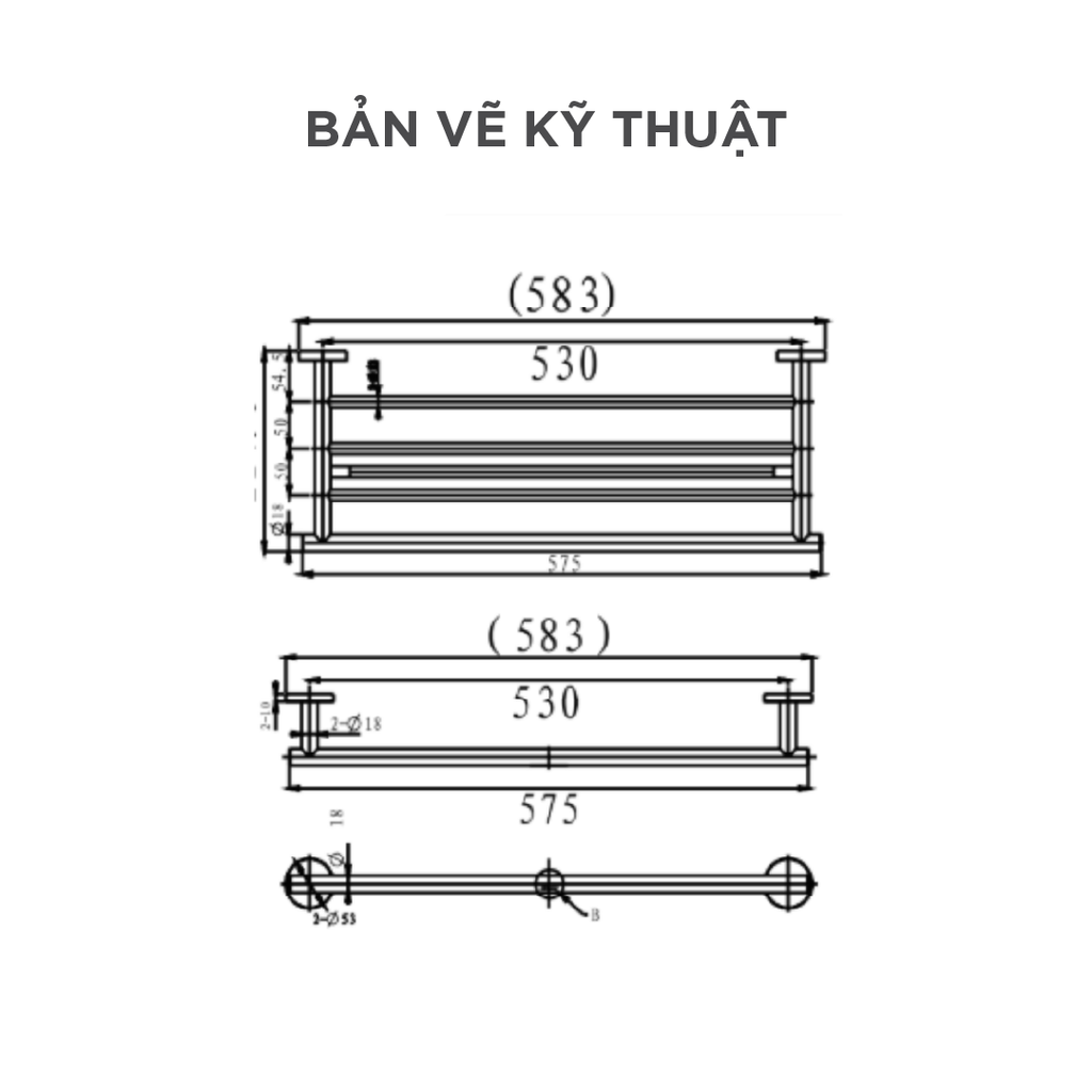 Giá treo khăn Arrow AGJ2504GG