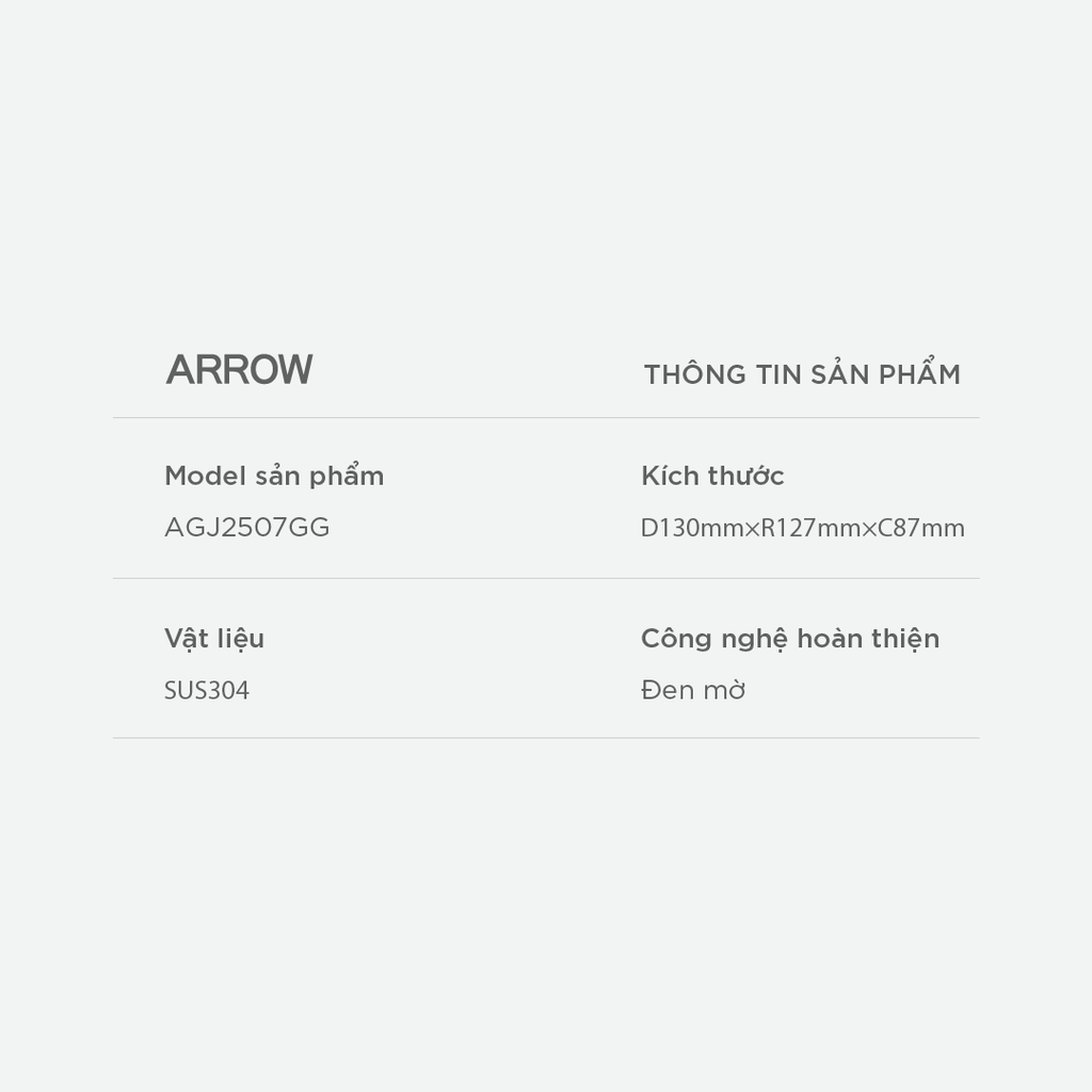 Hộp đựng giấy vệ sinh Arrow AGJ2507GG