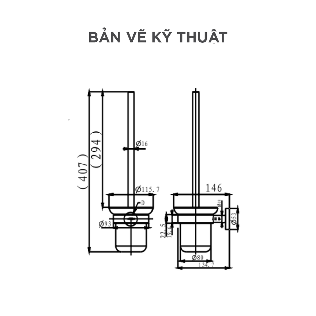 Bộ cọ vệ sinh Arrow AGJ2509GG