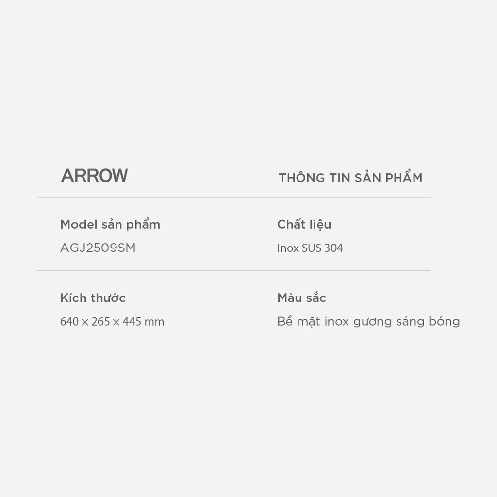 Bộ cọ vệ sinh Arrow AGJ2509SM
