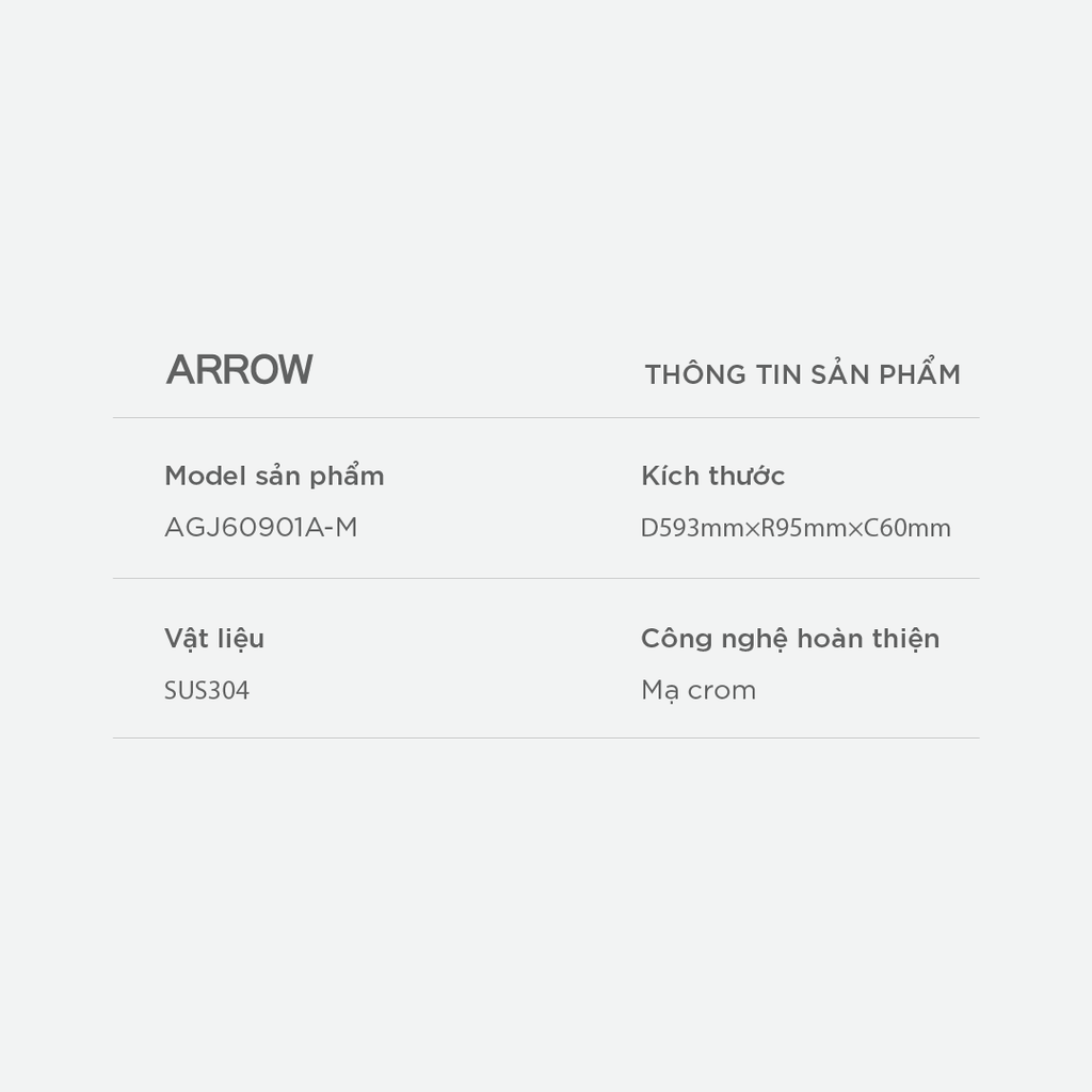 Thanh treo khăn Arrow AGJ60901A-M