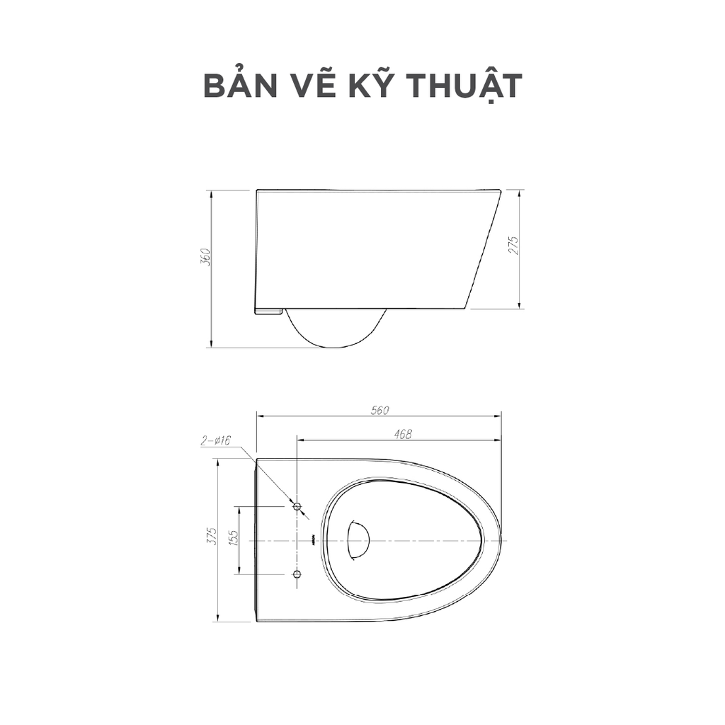 Bồn cầu treo tường Arrow AHB21002H/PG015-ZPA