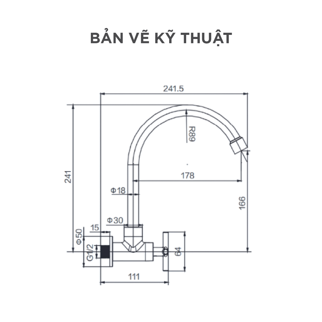 Vòi Bếp Lạnh Arrow AHCY45001WCP