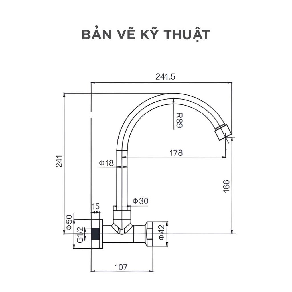 Vòi Bếp Lạnh Arrow AHCY45003WCP