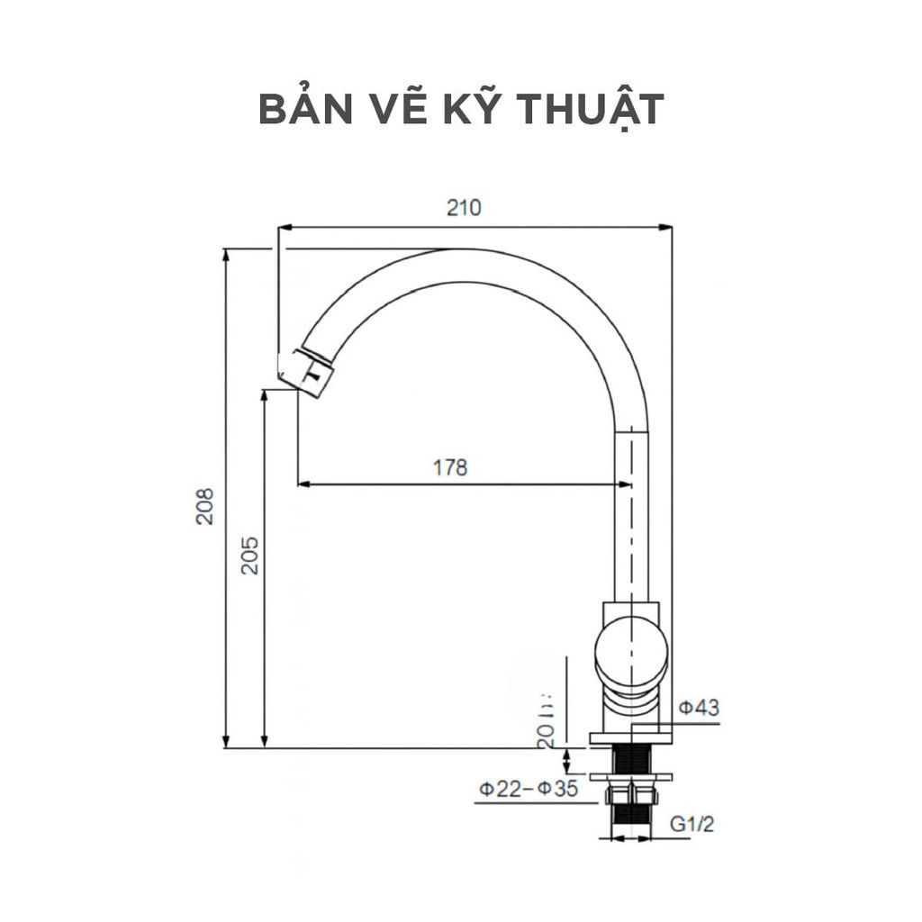 Vòi bếp nóng lạnh Arrow AHCY45013CP