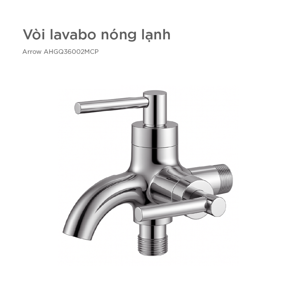 Vòi Lavabo Nóng Lạnh Arrow AHGQ36002MCP