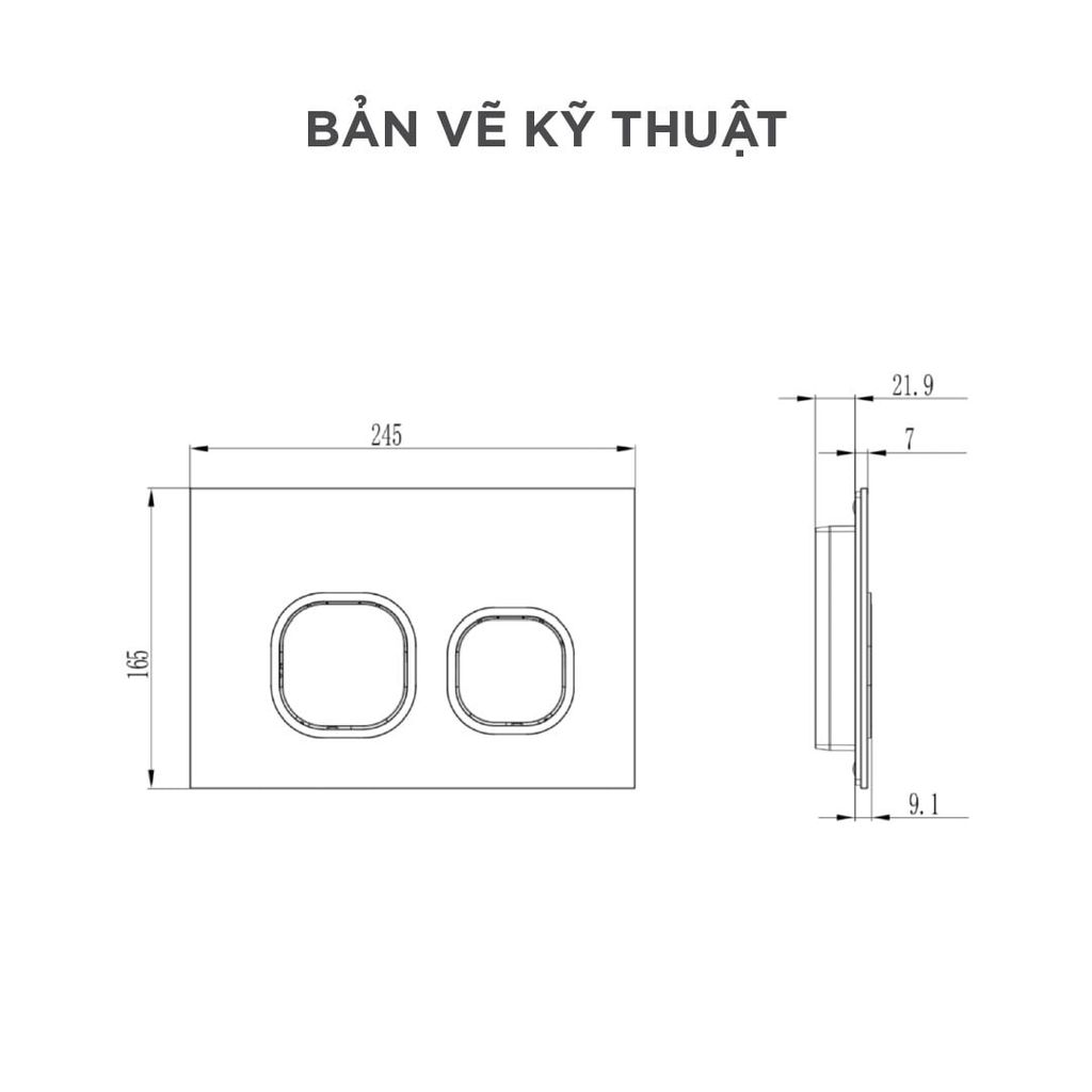Nút nhấn xả âm tường Arrow AHM001D