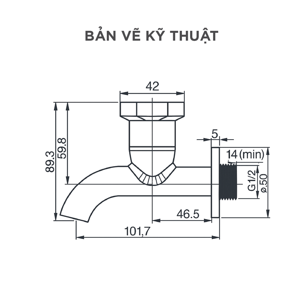 Vòi Lavabo Lạnh Arrow AHMP41003WCP