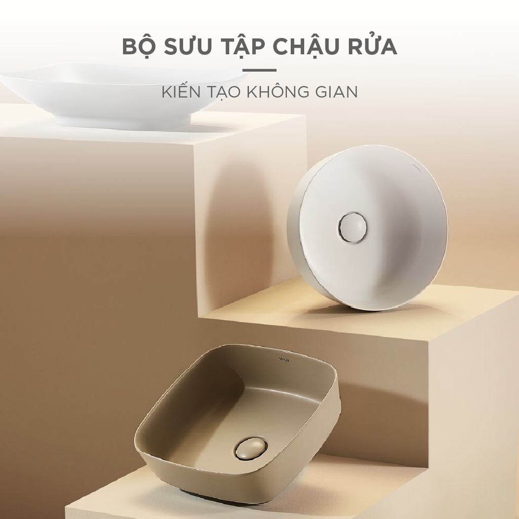 Chậu rửa lavabo đặt bàn Arrow AHP41025B-MW