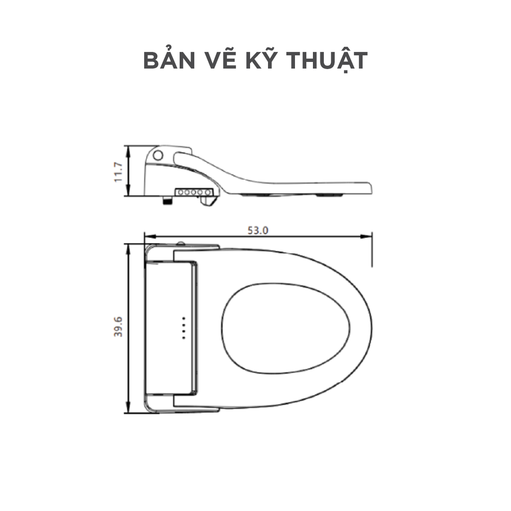 Nắp bồn cầu thông minh Arrow AKB1080-1M