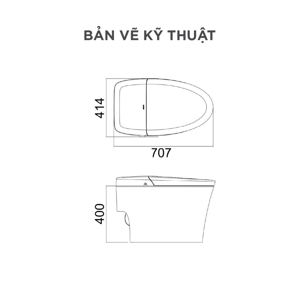 Bồn cầu thông minh Arrow AKB1101-UM