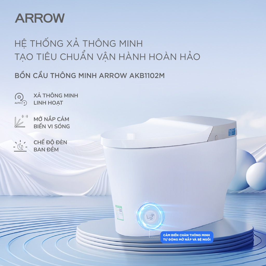 Bồn cầu thông minh Arrow AKB1102M
