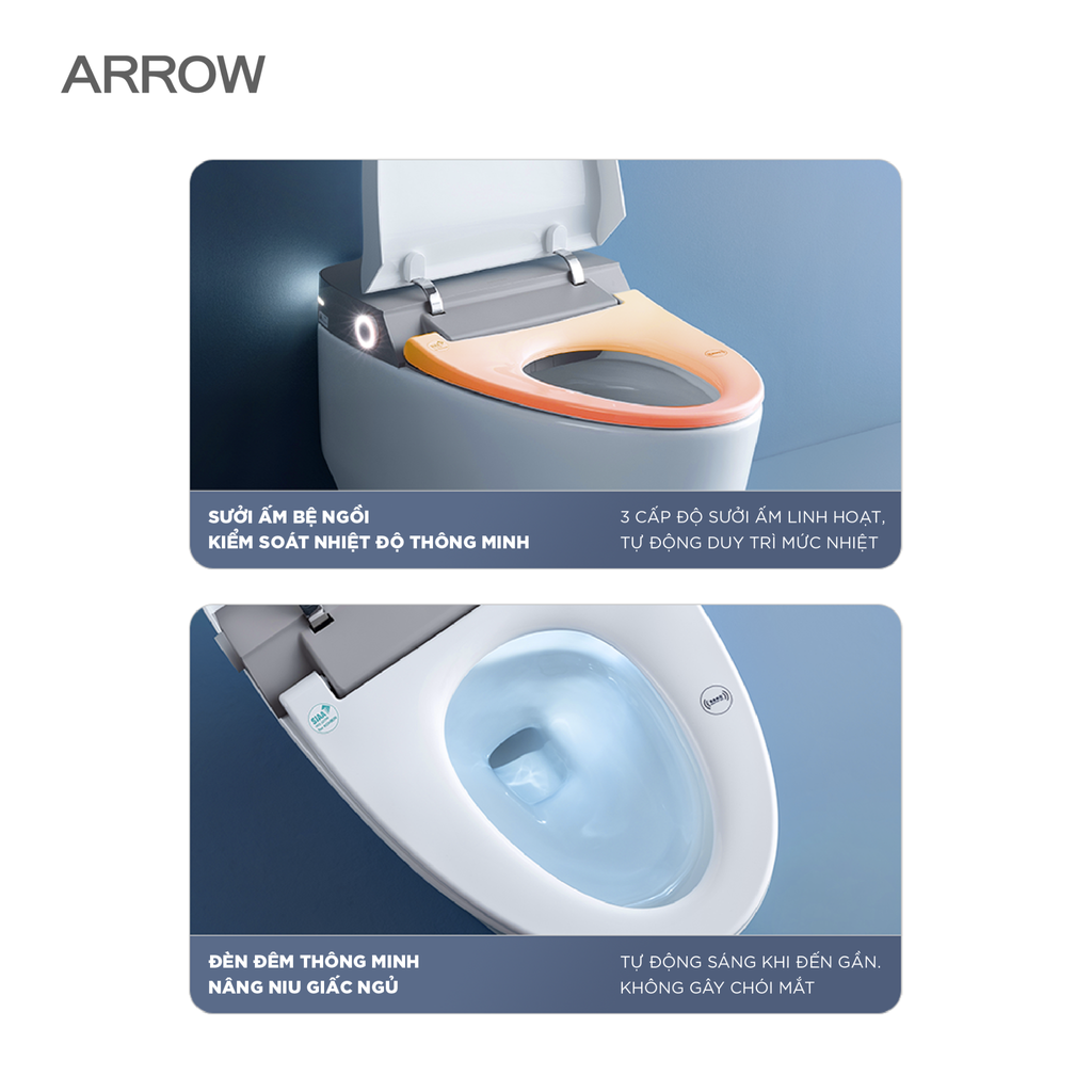 Bồn cầu thông minh Arrow AKB1102M