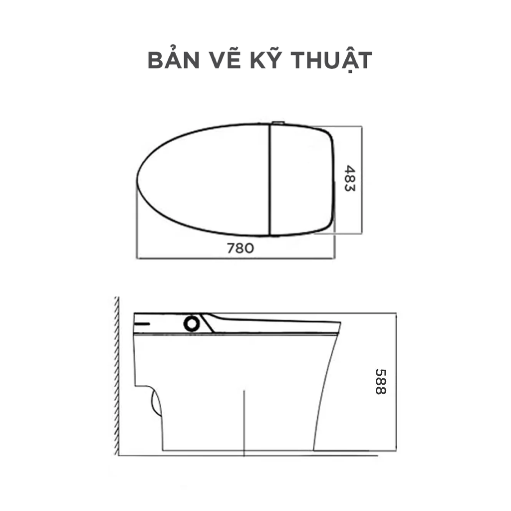 Bồn cầu thông minh Arrow AKB1102M