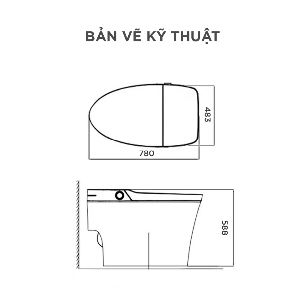 Bồn cầu thông minh Arrow AKB1102M
