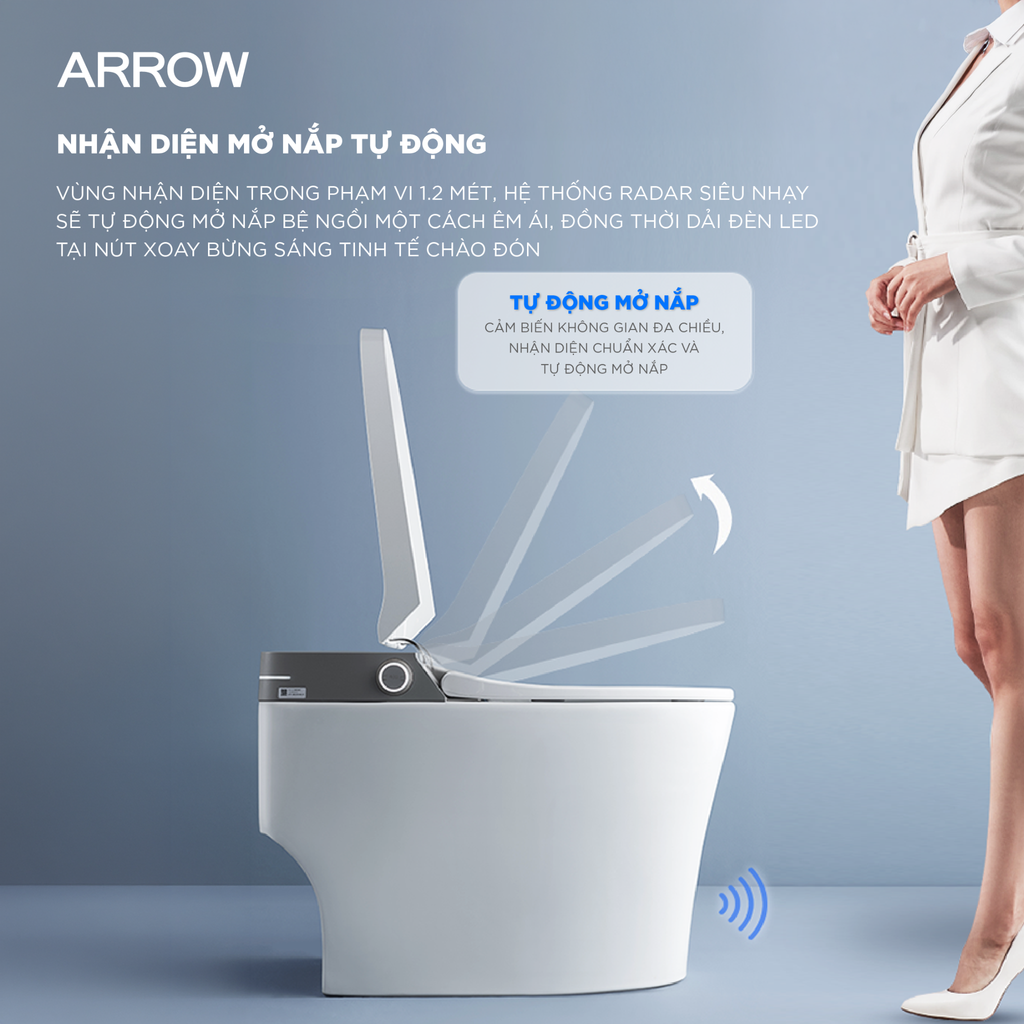 Bồn cầu thông minh Arrow AKB1102M