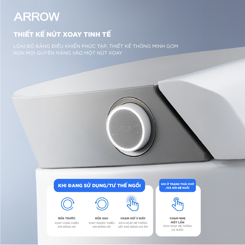 Bồn cầu thông minh Arrow AKB1102M