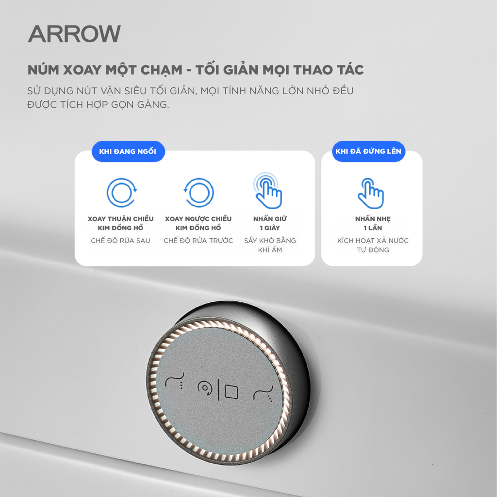 Bồn cầu thông minh Arrow AKB1103-AM