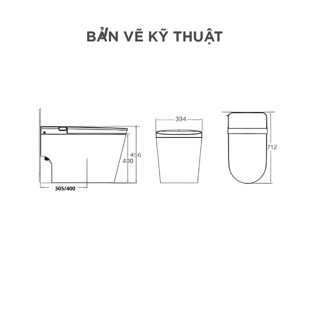 Bồn cầu thông minh Arrow AKB1106-SM