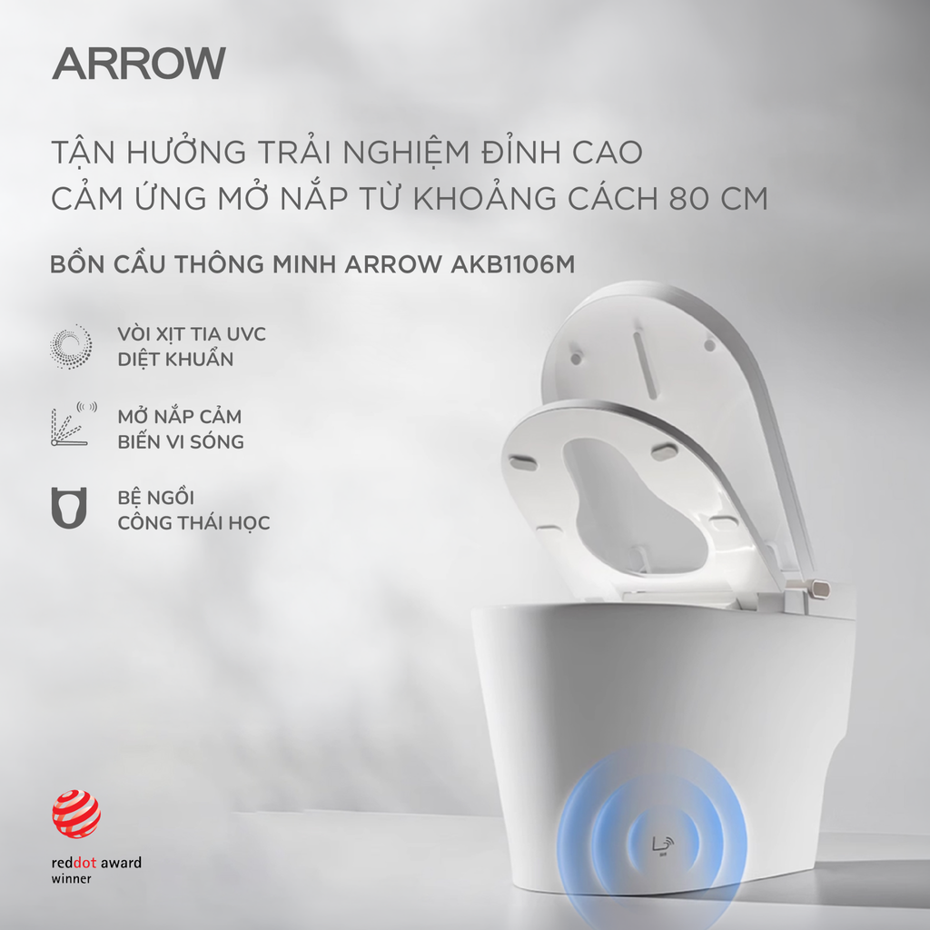 Bồn cầu thông minh Arrow AKB1106M