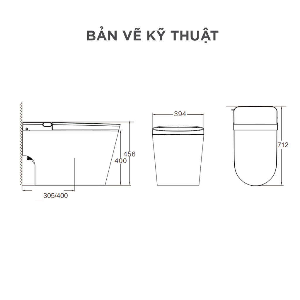 Bồn cầu thông minh Arrow AKB1106M