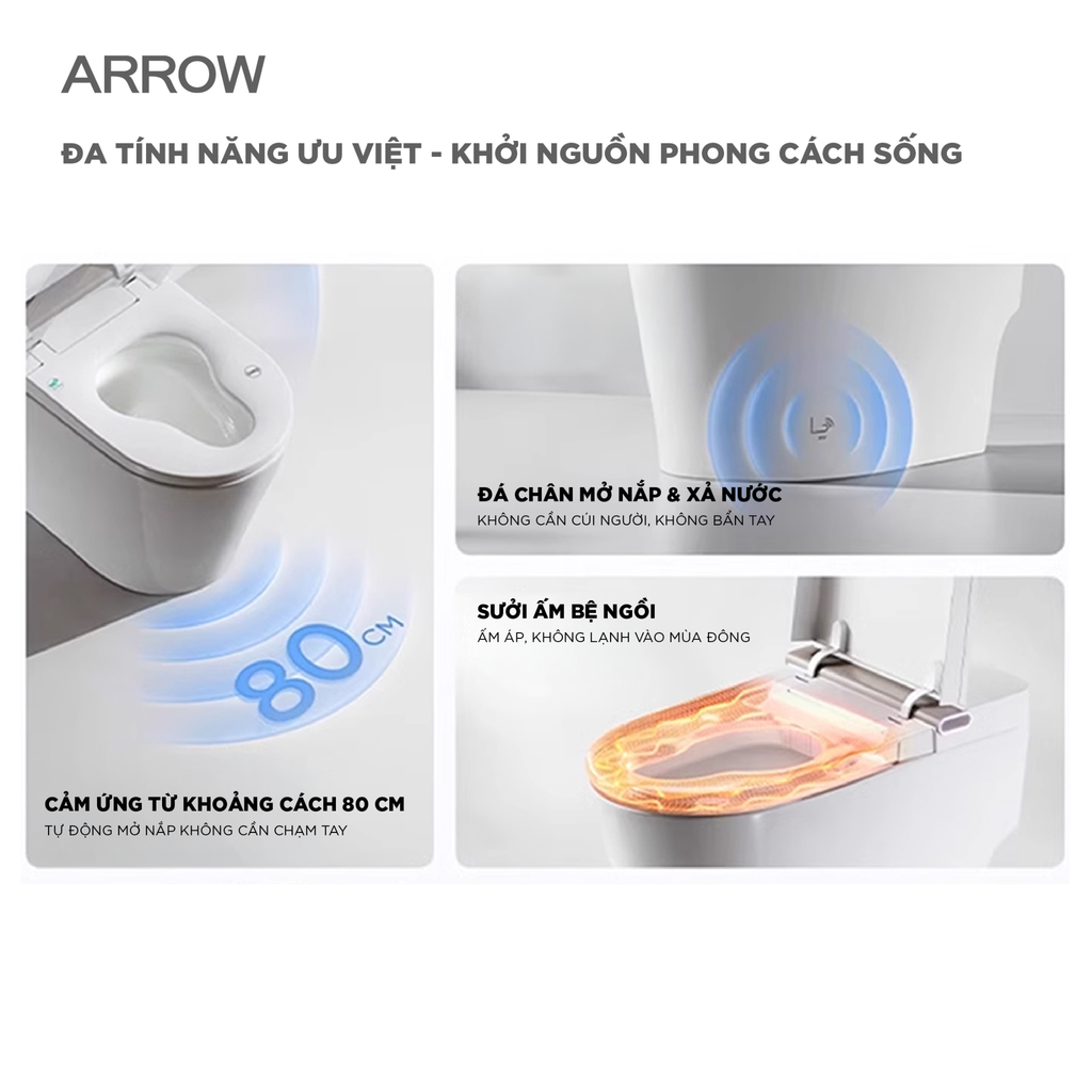 Bồn cầu thông minh Arrow AKB1106M