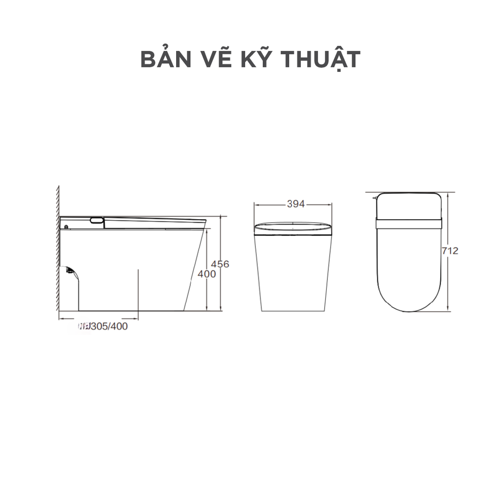 Bồn cầu thông minh Arrow AKB1106M