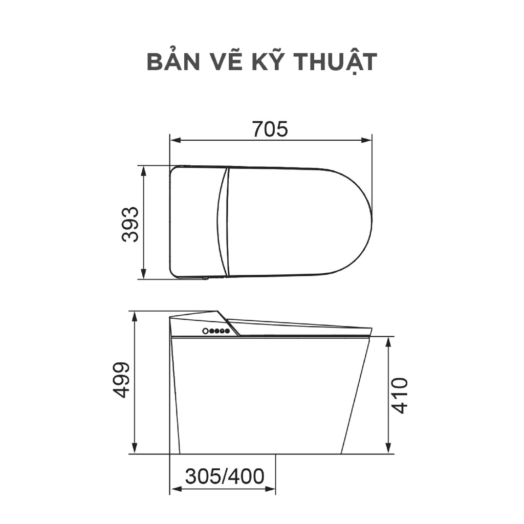 Bồn cầu thông minh Arrow AKB1310-UM