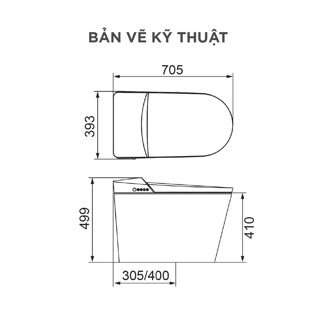 Bồn cầu thông minh Arrow AKB1310-UM