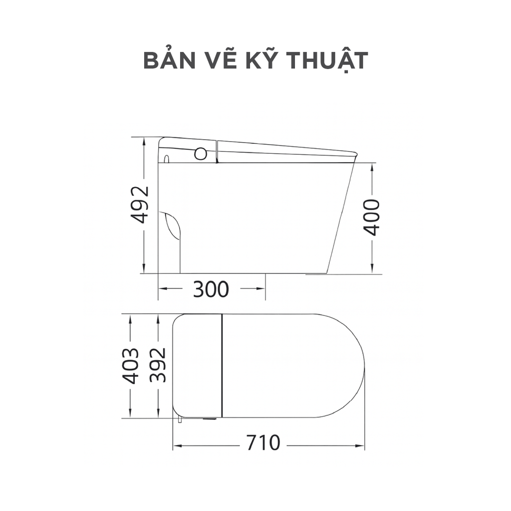 Bồn cầu thông minh Arrow AKB1315-AM