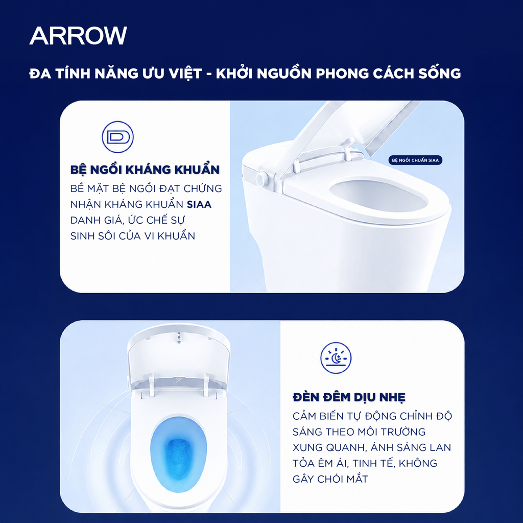 Bồn cầu thông minh Arrow AKB1315-AM