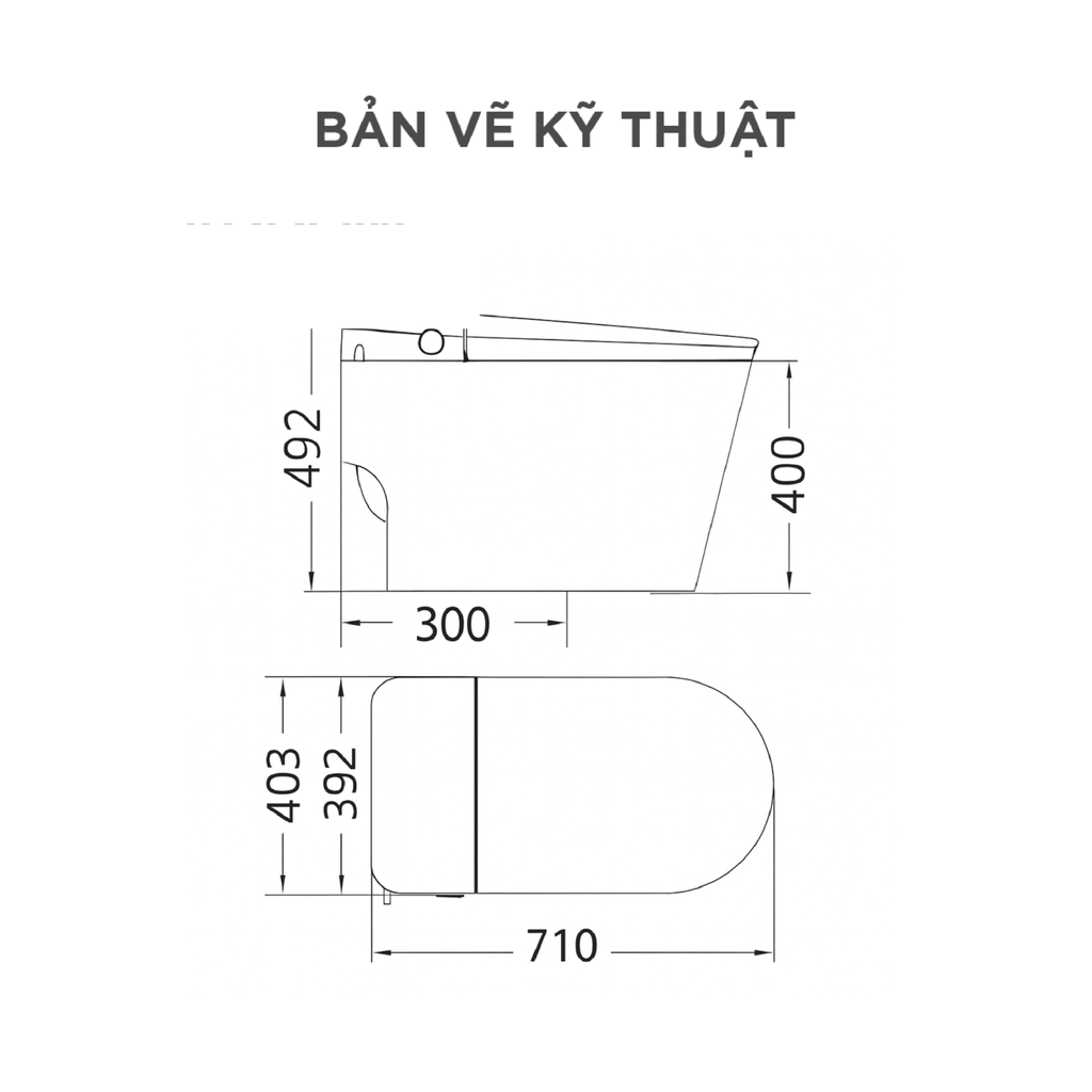 Bồn cầu thông minh Arrow AKB1315-AM
