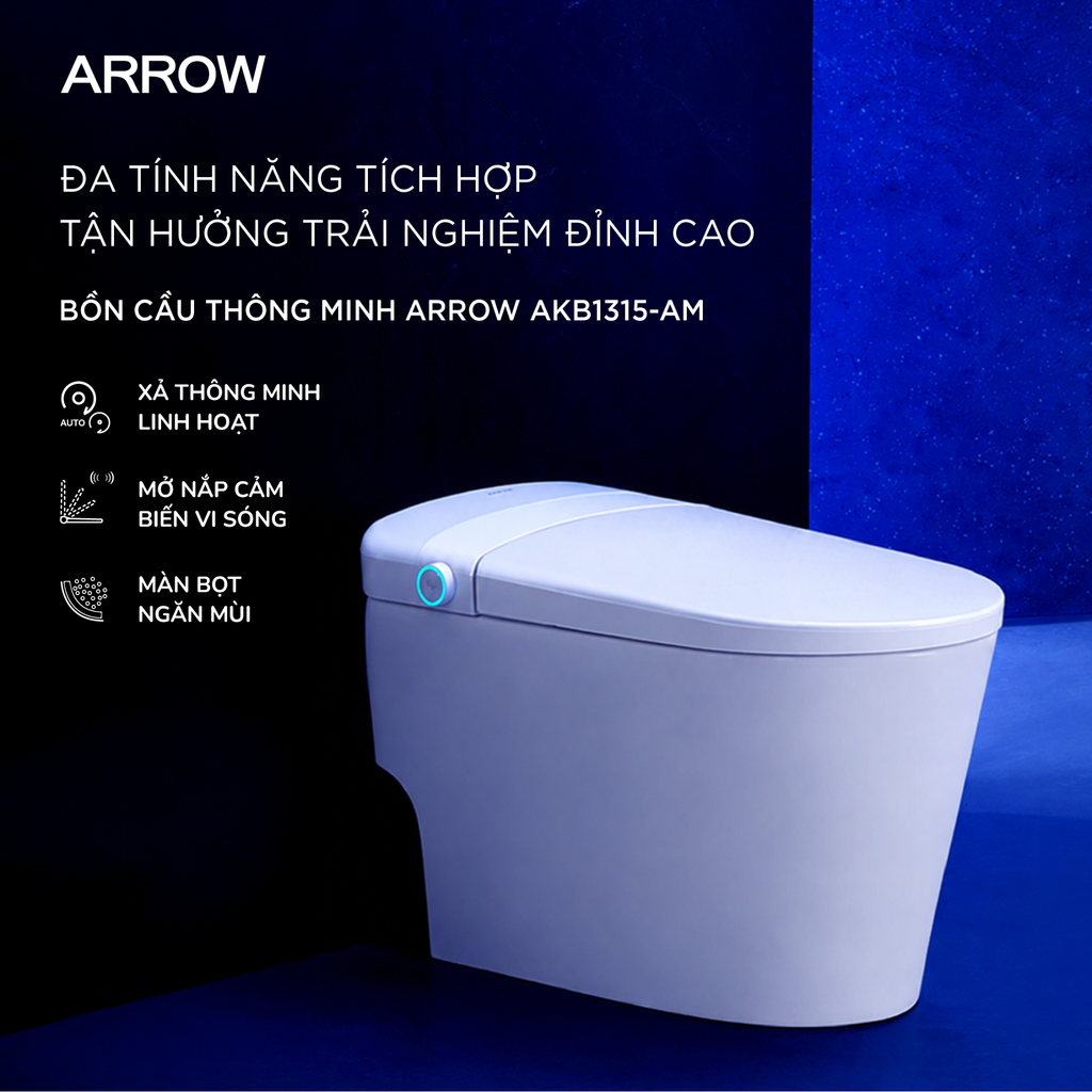 Bồn cầu thông minh Arrow AKB1315-AM