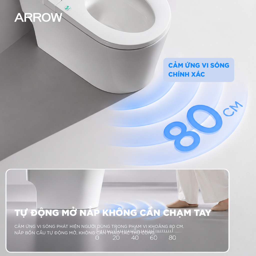 Bồn cầu thông minh Arrow AKB1326M