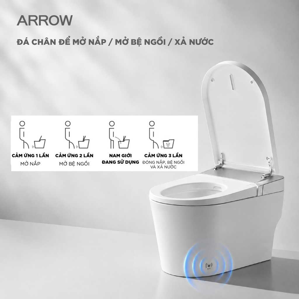 Bồn cầu thông minh Arrow AKB1326M