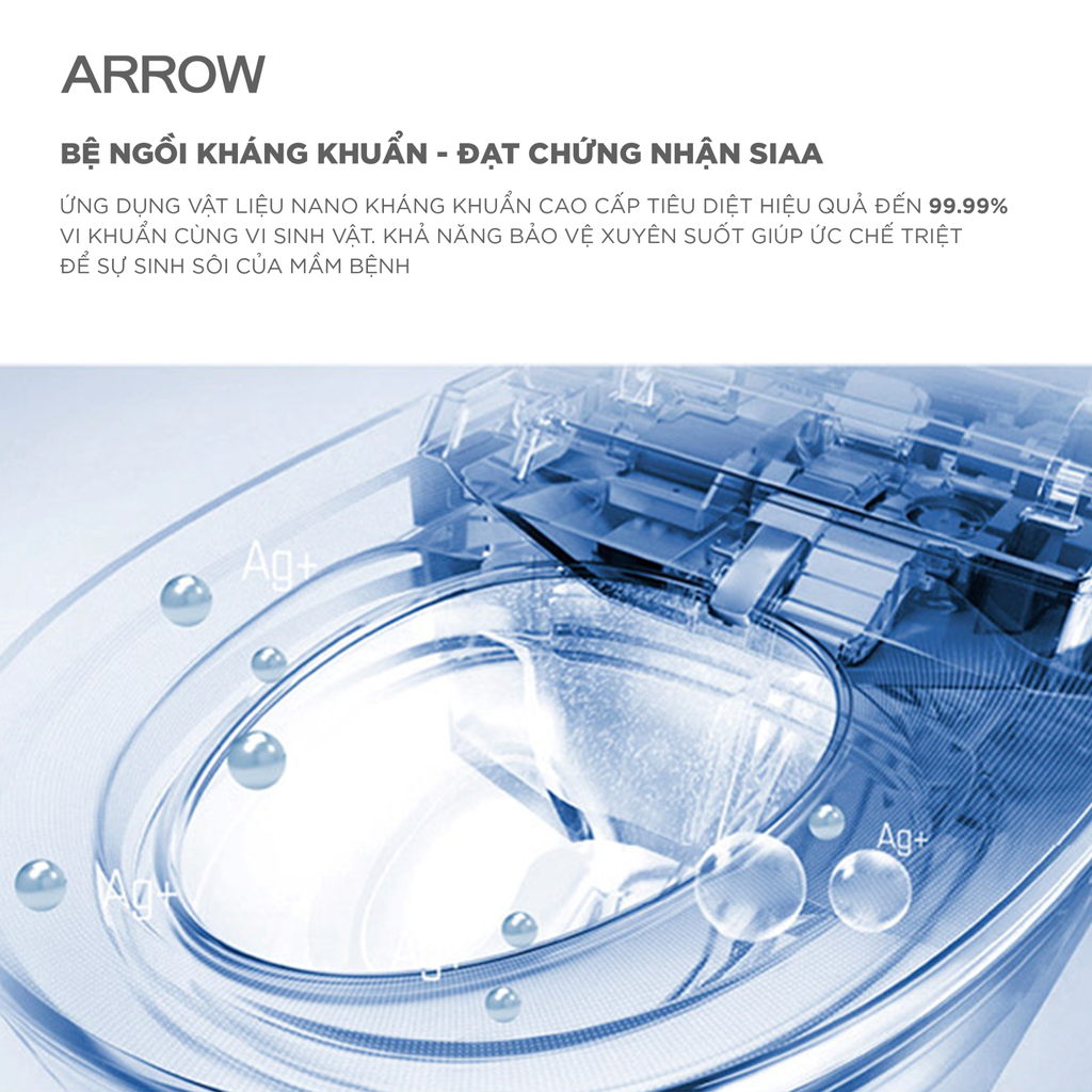 Bồn cầu thông minh Arrow AKB1332M
