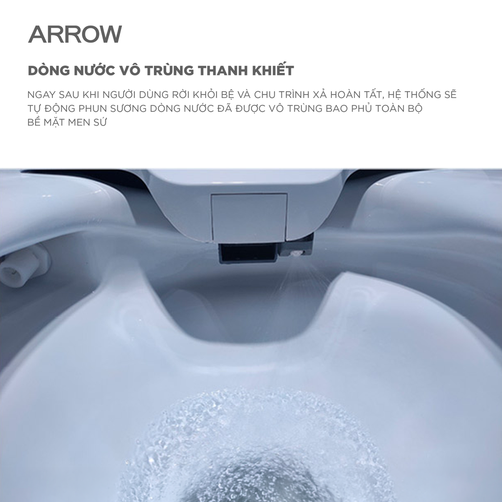 Bồn cầu thông minh Arrow AKB1332M