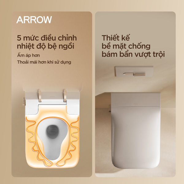 Toilet Thông Minh ARROW: Nâng Tầm Đẳng Cấp, Trải Nghiệm Tiện Nghi