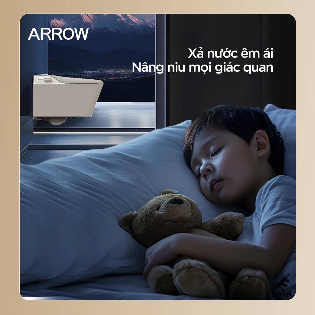 Bồn cầu thông minh treo tường Arrow AKB2130AG-1H/AKB2130H