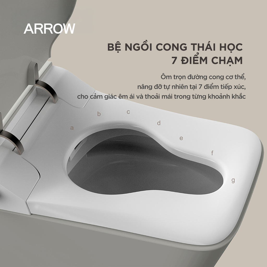 Bồn cầu thông minh treo tường Arrow AKB2130AG-1H/AKB2130H