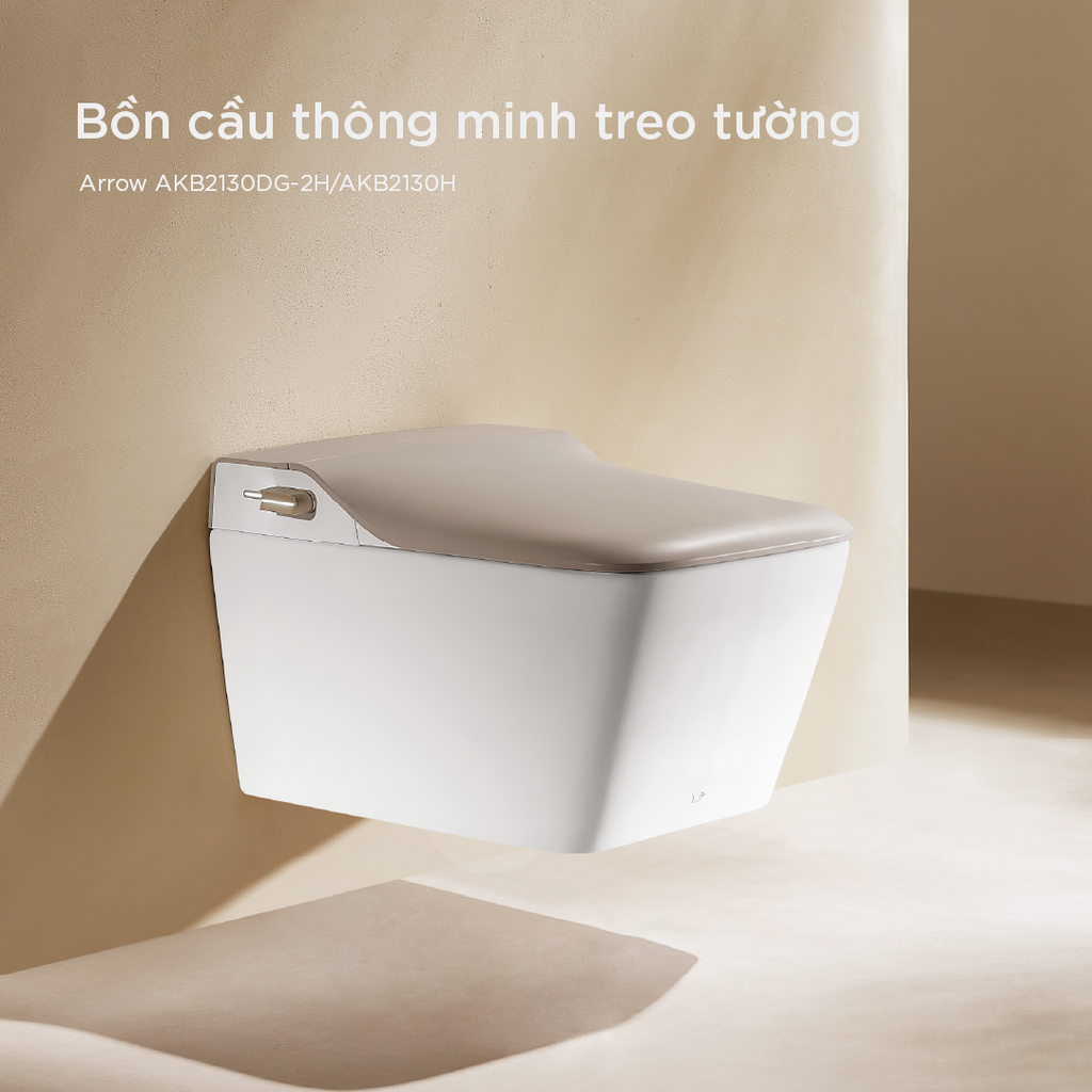 Bồn cầu thông minh treo tường Arrow AKB2130DG-2H/AKB2130H