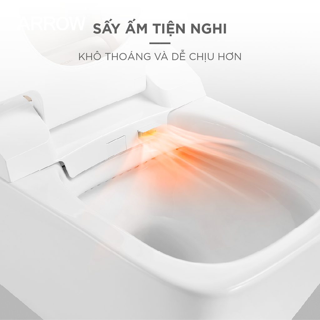 Bồn cầu thông minh treo tường Arrow AKB2130H/AKB2130H