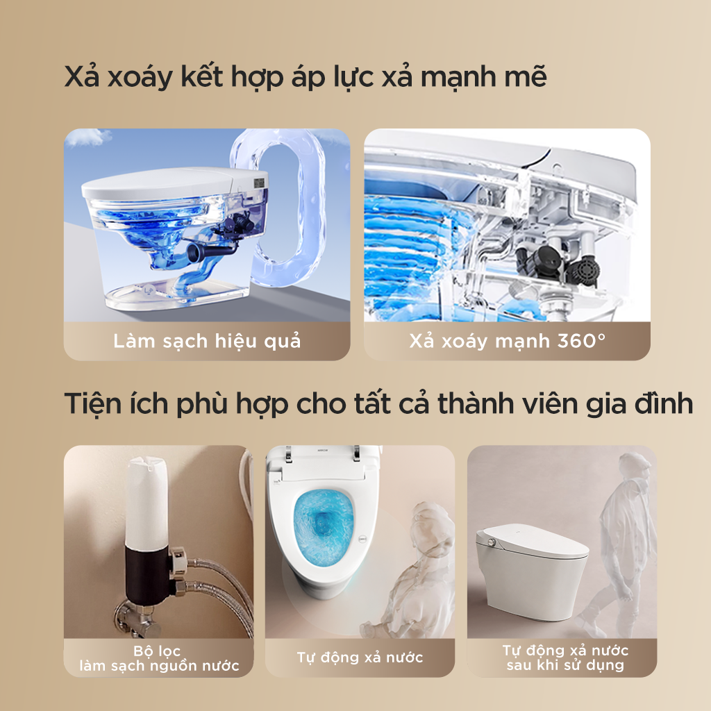 Bồn cầu thông minh Arrow AKE1134M