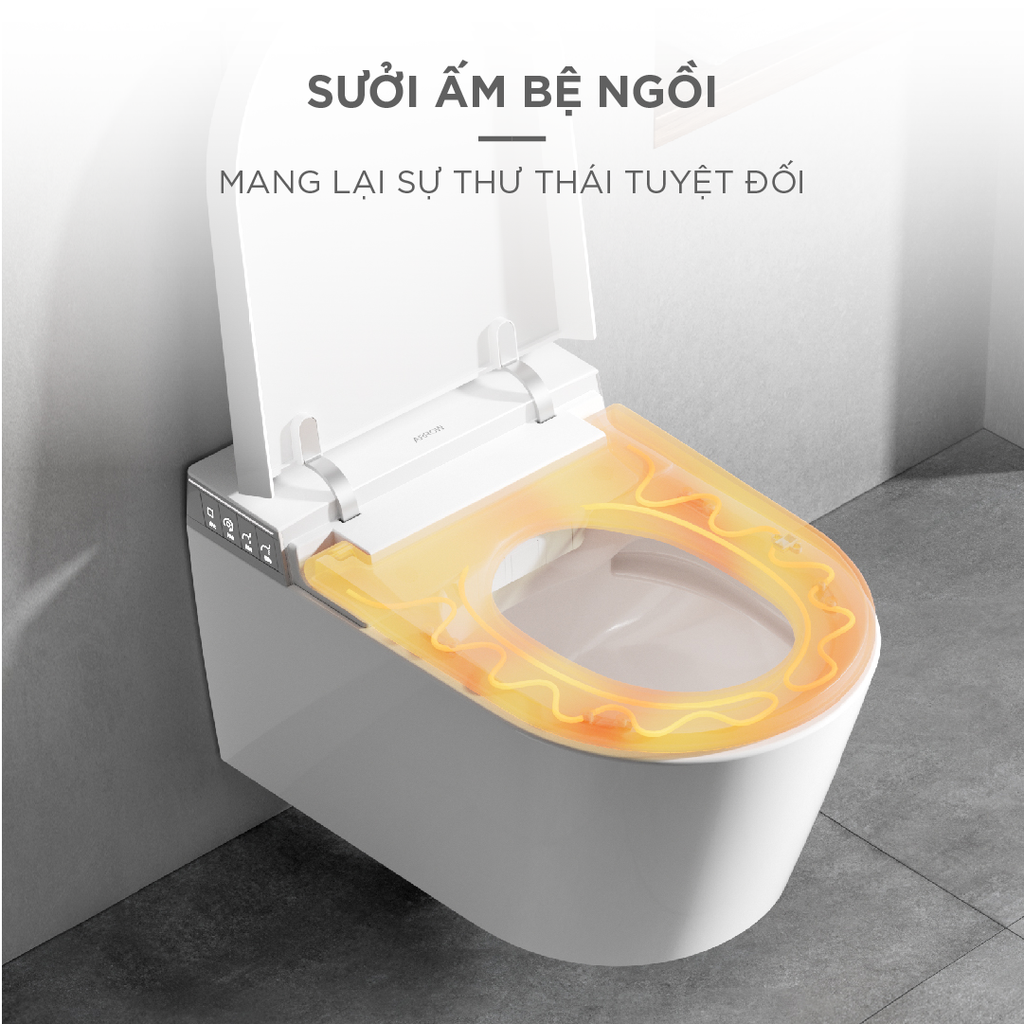 Bồn cầu thông minh treo tường Arrow AKH1051H/AKB1051