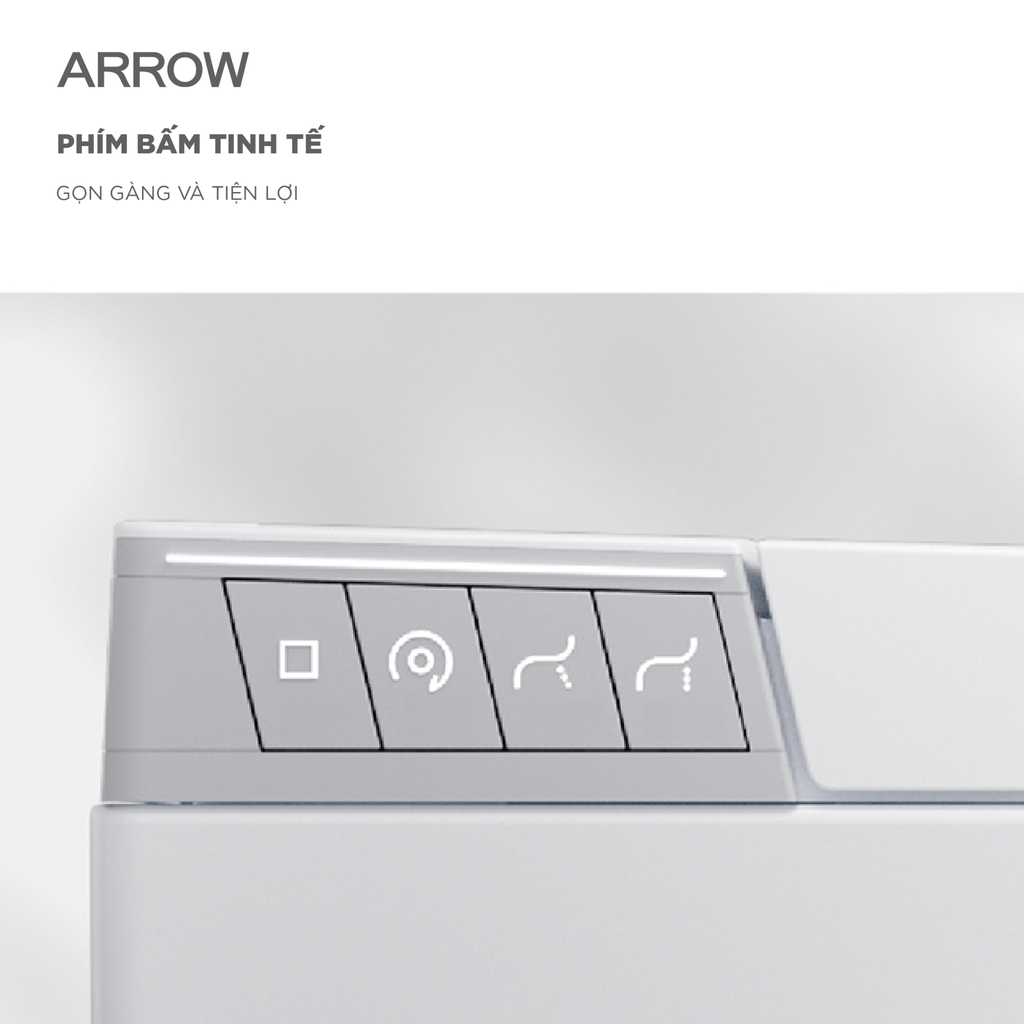 Bồn cầu thông minh treo tường Arrow AKH1051H/AKB1051