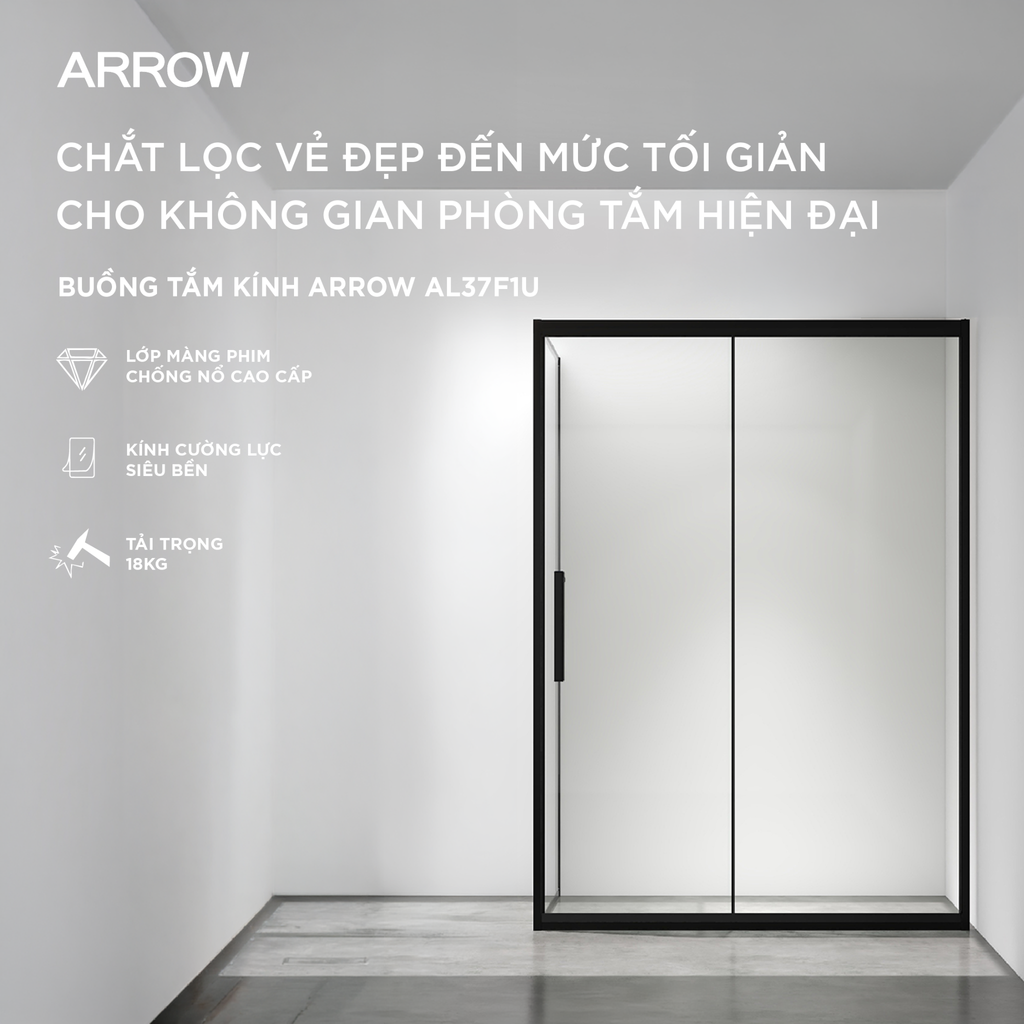Buồng tắm kính Arrow AL37F1U