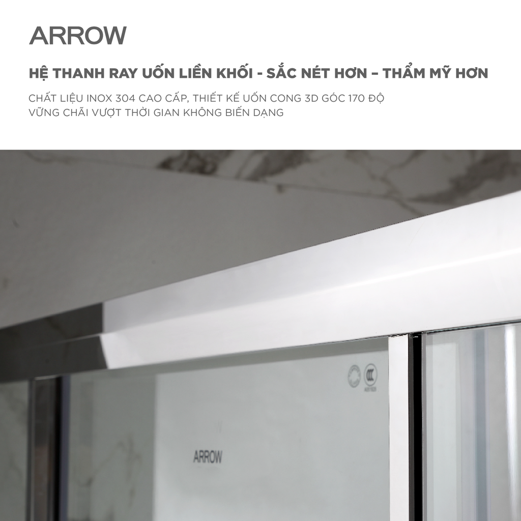 Buồng tắm kính Arrow AL37F1U