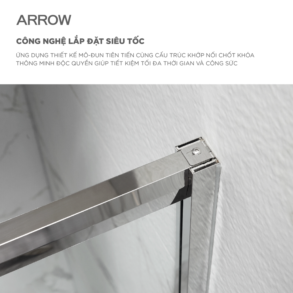 Buồng tắm kính Arrow AL37F1U